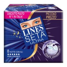 ASSORBENTI LINES SETA ULTRA ALI NOTTE X 8