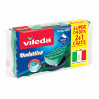 SPUGNA ABRASIVA VILEDA ONDATTIVA ANTIGRAFFIO 2+1 GRATIS