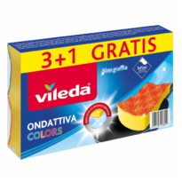 SPUGNA ABRASIVA VILEDA ONDATTIVA COLORS 3+1 GRATIS