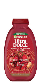 GARNIER ULTRADOLCE SHAMPOO OLIO D’ARGAN E MIRTILLO ROSSO CAPELLI COLORATI O CON MEICES 250ML